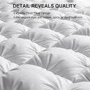 Axyaa Winter White Goose Down Comforter 3D Quilted Luxury Fluffy Cotton Shell Quilt