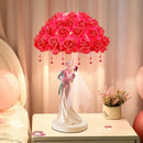 Axyaa Rose Wedding Table Lamp for Living Room Bedroom Bedhead Decoration