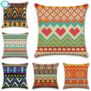 Axyaa Geometric Linen Cushion Cover 45x45cm