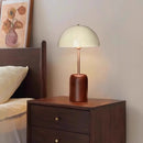 Axyaa French Medieval Wood Table Lamp LED E14 for Bedroom Study Living Room