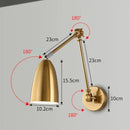 Axyaa Modern Foldable Reading Wall Light with Extendable Long Pole