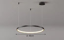 Axyaa LED Ring Chandelier for Dining and Living Room Lighting