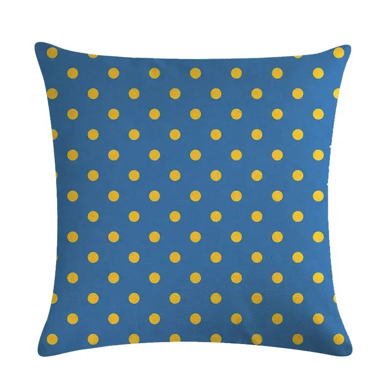 Axyaa Geometric Abstract Linen Pillowcase for Home Decor