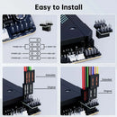 Axyaa Mechanical Cable Key Power Switch Set for Home Office PC Case