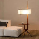 Axyaa Nordic Wood Floor Lamp with Giraffe Design - LED Standing Lamp for Living Room