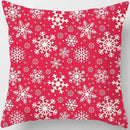 Christmas Elk Print Pillowcase 45x45cm for Sofa, Car, Bedroom, Living Room by Axyaa