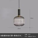 Axyaa Retro LED Glass Pendant Lamp for Home Decor Lighting