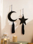 Wooden Ramadan Hanging Ornaments Stars & Moon Eid Mubarak, Axyaa Muslim Decor Ramadan Kareem