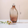 Axyaa Zen Glass Vase Geometric Single Flower Holder for Home Decor