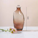 Axyaa Zen Glass Vase Geometric Single Flower Holder for Home Decor