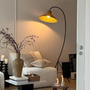 Axyaa Nordic Rattan Sofa Floor Lamp | Hand-woven Designer Light for Living Room