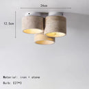 Axyaa 3-head Natural Stone Ceiling Light for Decoration Home & Restaurant Lighting Fixtures