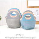 Axyaa Mesh Handheld Bath Storage Basket for Laundry and Bathroom