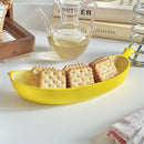 Axyaa Ceramic Banana Plates: Creative Tableware for Home Snacks and Sushi