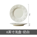 Axyaa French Ceramic Tableware Set Soup Bowl High-end Household Plate