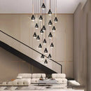 Axyaa Pendant Light: Modern LED Chandelier for Indoor Dining Room Lighting