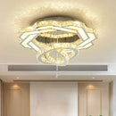 Axyaa Nordic Crystal LED Ceiling Chandelier - Elegant Minimalist Luxury Lighting for Home