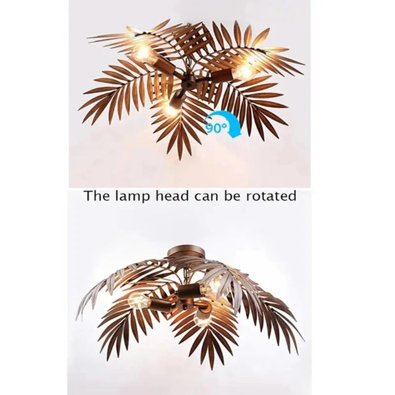 Axyaa Bronze Coconut Tree Pendant Lamp for Home and Hospitality Spaces