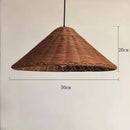 Axyaa Handmade Rattan Pendant Chandelier LED Hanging Lamp for Kitchen, Bar, and Tea Room
