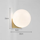 Axyaa Glass Ball Wall Lamp: Modern Minimalist Nordic Design for Stylish Interior Lighting