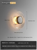 Modern Glass Wall Light for Living Room, Bedroom & Dining Room by Axyaa