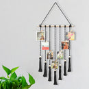 Boho Chic Axyaa Black & White Macrame Tapestry Wall Hanging Home Decor