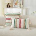 Axyaa Geometric Boho Cotton Cushion Cover for Home Decor