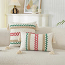 Axyaa Geometric Boho Cotton Cushion Cover for Home Decor