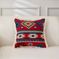 Axyaa Retro Cotton & Linen Throw Pillowcase 45x45 - Yarn-Dyed Jacquard Cover
