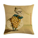 Axyaa Halloween Skull Linen Pillowcase 45*45cm