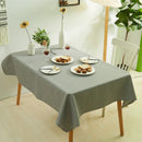 Axyaa Waterproof Dining Tablecloth: Wipeable & Reusable Solid Color Cover for Outdoor Picnic Tables