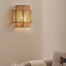 Axyaa Woven Hemp Rope Wall Lamp Vanity Light E27 Eco-Friendly Indoor Rattan