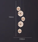 Axyaa Staircase Chandelier: Facil Hall & Ceiling Lamp for Beautiful Indoor Lighting