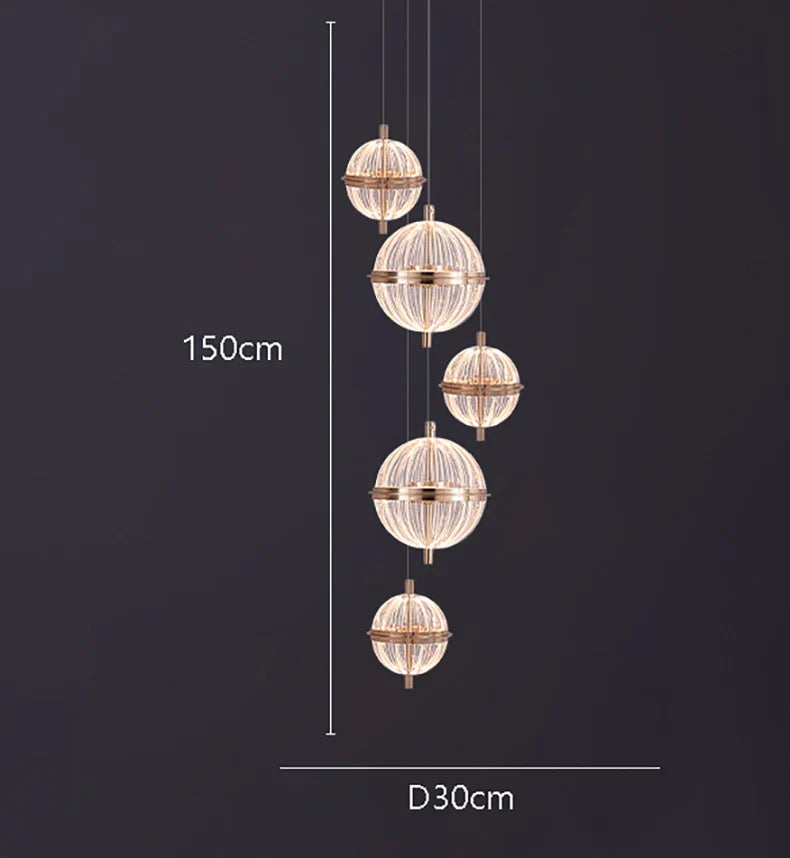 Axyaa Staircase Chandelier: Facil Hall & Ceiling Lamp for Beautiful Indoor Lighting