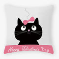 Axyaa Black Cat Pillowcase 45*45 Sofa Car Home Decor Cushion Cover