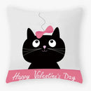Axyaa Black Cat Pillowcase 45*45 Sofa Car Home Decor Cushion Cover