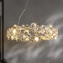 Axyaa LED Crystal Chandelier - Modern Luxury Lighting for Living Room and Bedroom