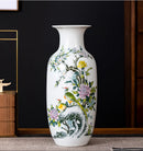 Axyaa Blue and White Ceramic Vase for Living Room Decoration and Flower Arrangement