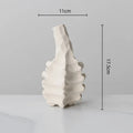 Axyaa Ceramic Geometry Vase - Modern Handcrafted Home Decor Accessory