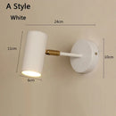 Axyaa Nordic Bedside Spotlight Sconce in Gold and Black for Study and Makeup Mirror