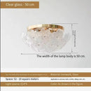 Axyaa Luxury French Glass Lotus Leaf Designer Light for Master Bedroom