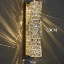 Axyaa Gold Crystal Wall Sconce LED Lamp for Living Room & Bedroom Lighting