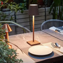 Axyaa LED Mosaic Table Lamp with Wireless Charger and Touch Dimmer