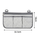Axyaa Wheelchair Armrest Storage Bag - Large Capacity Organizer