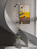Axyaa Round Ball LED Pendant Lamp: Modern Nordic Living Room Lighting