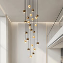 Axyaa Modern Home Stair Chandelier Living Room Dining Room Interior Lighting