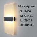 Axyaa Acrylic LED Wall Lamp - Modern Simple Design, Creative Rectangular Ellipse Shape