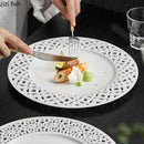 Axyaa Ceramic Pasta Plate Set for Molecular Cuisine and Elegant Dining