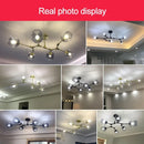 Axyaa Glass Shade LED Pendant Chandelier for Dining Room and Stair Loft