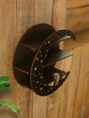 Black Snake Butterfly 3-Tier Floating Wall Shelf by Axyaa